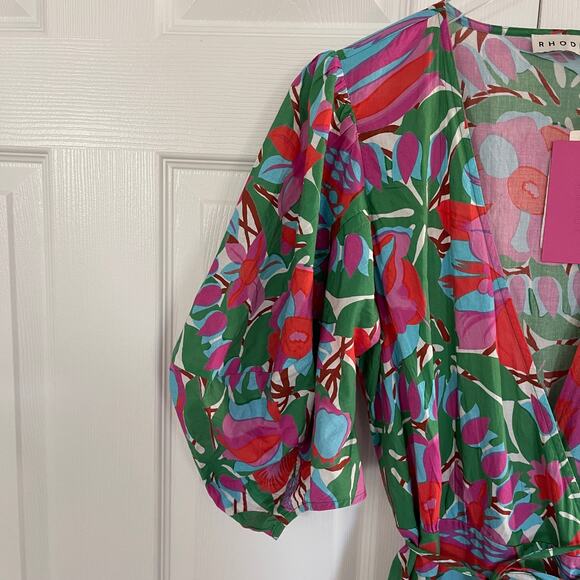 Rhode Resort Fiona Dress White Fleur Tropicale - Picture 4 of 8